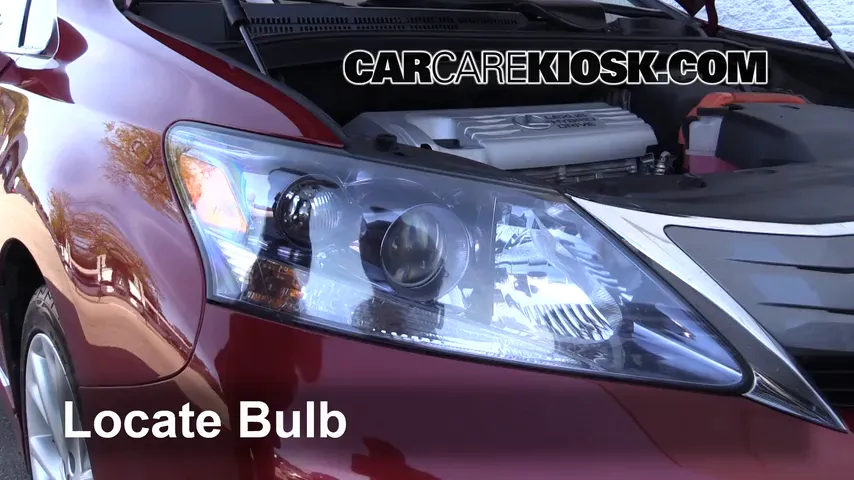 2010 Lexus HS250h Premium 2.4L 4 Cyl. Lights Highbeam (replace bulb)
